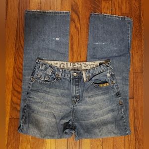 Guess Men's Bootcut Jeans - Blue